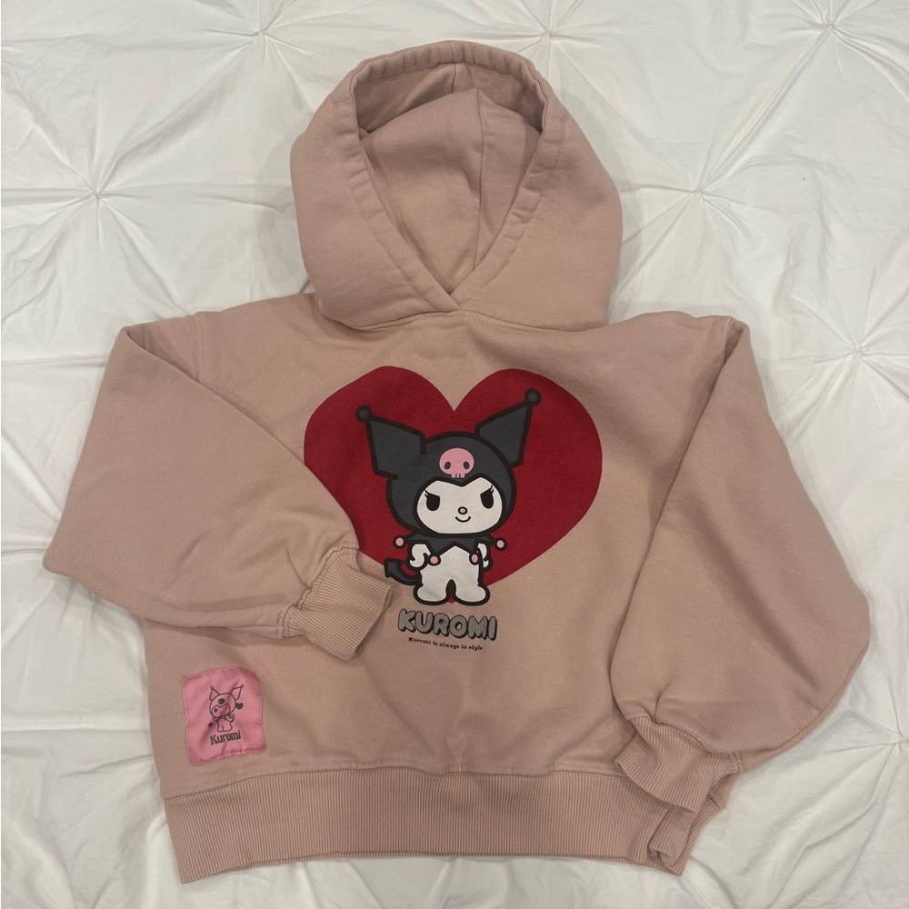 Kuromi Hoodie with Heart Design from Zara